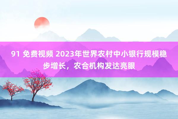 91 免费视频 2023年世界农村中小银行规模稳步增长，农合机构发达亮眼