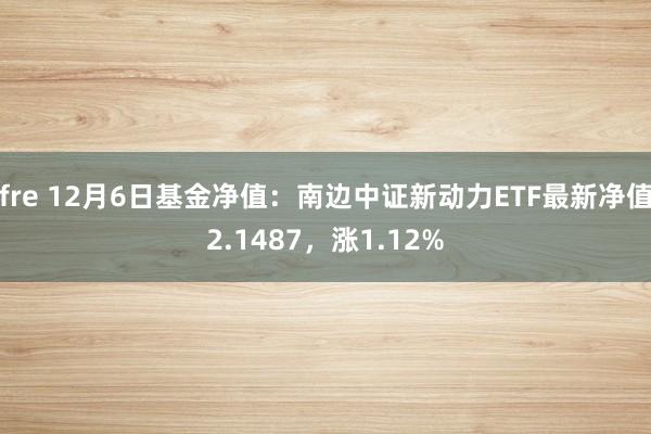 fre 12月6日基金净值：南边中证新动力ETF最新净值2.1487，涨1.12%