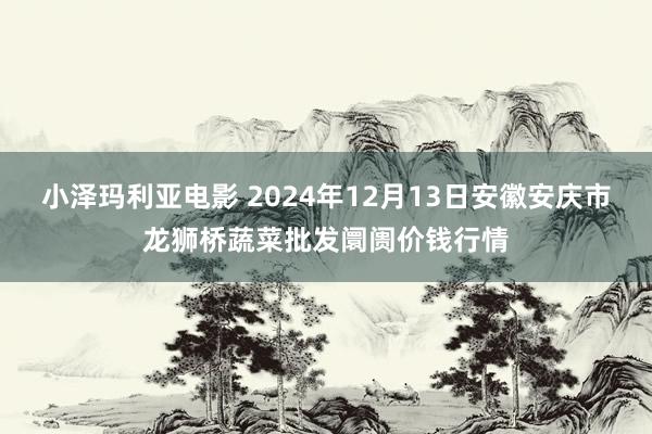 小泽玛利亚电影 2024年12月13日安徽安庆市龙狮桥蔬菜批发阛阓价钱行情