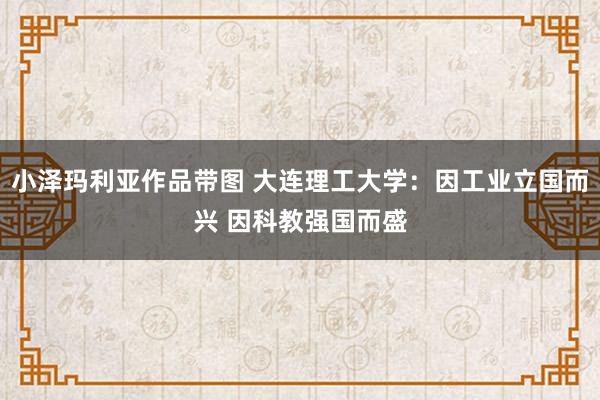 小泽玛利亚作品带图 大连理工大学：因工业立国而兴 因科教强国而盛