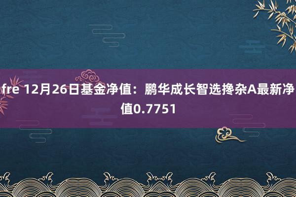 fre 12月26日基金净值：鹏华成长智选搀杂A最新净值0.7751