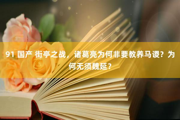 91 国产 街亭之战，诸葛亮为何非要教养马谡？为何无须魏延？