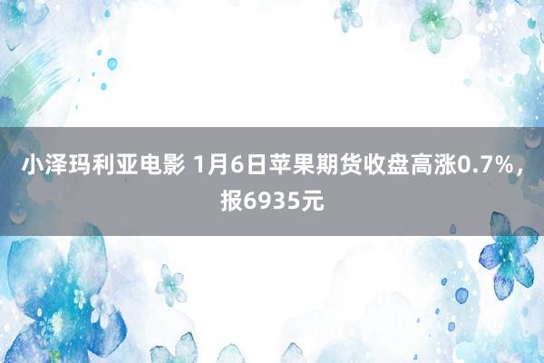 小泽玛利亚电影 1月6日苹果期货收盘高涨0.7%，报6935元